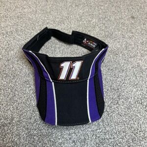 Joe Gibbs Racing Hat Visor Strap Back One‎ Size Black NASCAR Denny Hamlin 11